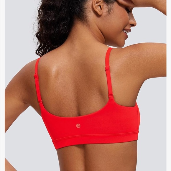 NWT CRZ YOGA Butterluxe Spaghetti Strap Sports Bra - Picture 2 of 6